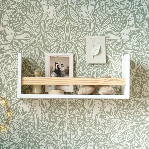 WANDBOARD AUS HOLZ «HETRE» | WEISS UND NATUR
