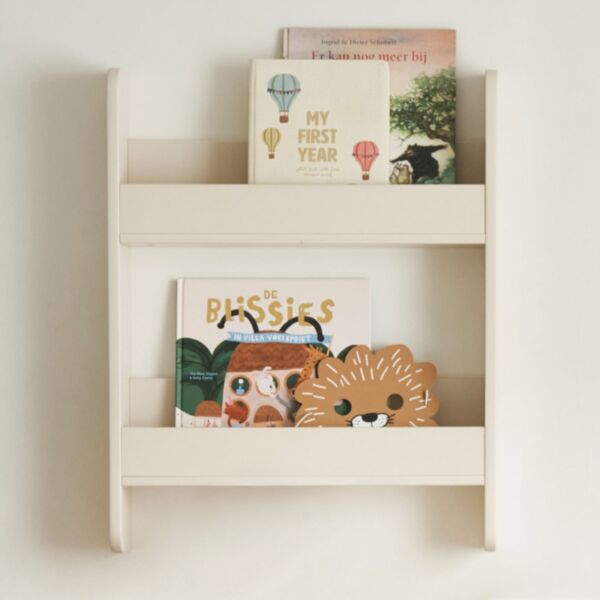Wandregal aus Holz «Lune» | Beige
