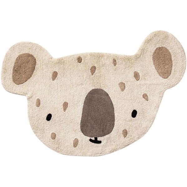 Tierkopf Kinderzimmerteppich Koala waschbar und rutschfest