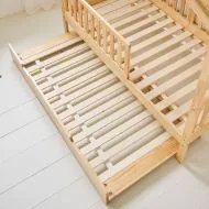 Kinderbett Ausziehbett in natürlicher Holzoptik mit 80x160 von Petite Amélie