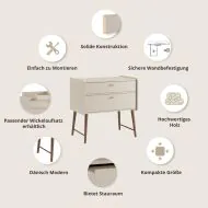 Babyzimmer Komplett aus Holz in Greige von Petite Amélie