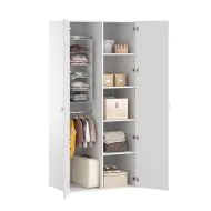 Babyzimmer komplett mit Mitwachsendes Babybett, Kleiderschrank und Kommode in Weiss von Petite Amélie