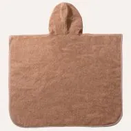 Badeponcho für Kinder 52 x 63 cm im Löwen Design in Karamell aus Bio-Baumwolle von Petite Amélie
