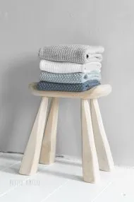 couverture bebe tricot coton gris beige bleu marine Petite Amélie 2