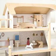 Großes Puppenhaus aus Holz Blanche 80 cm in Weiß von Petite Amélie