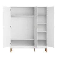 Kinderkleiderschrank in Weiss 3-türig aus Holz von Petite Amélie