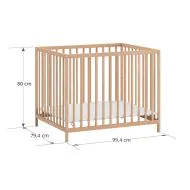 laufstall hohenverstellbar holz fur babys naturholz rollen Petite Amélie