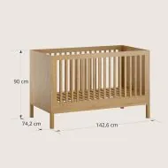 Babybett mitwachsendes aus holz in japandi stil von Petite Amélie