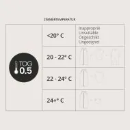 Schlafsack 18 Monate Sommer aus Baumwolle in Karamell von Petite Amélie
