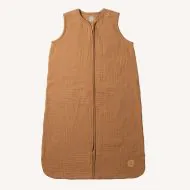Sommerschlafsack baby in Karamell aus Musselin Baumwolle für 3-6 Monate von Petite Amélie
