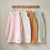 Sommerschlafsack baby aus Musselin in Beige für 6-18 Monate von Petite Amélie

