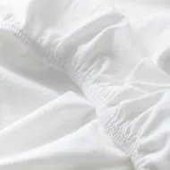 Spannbettlaken baumwolle 90X45 weiss und rosa von Petite Amélie