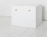 Spielzeugkiste weiss geschlossen