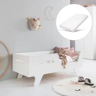 toddler bed white with mattress included 140x70cm Petite Amélie