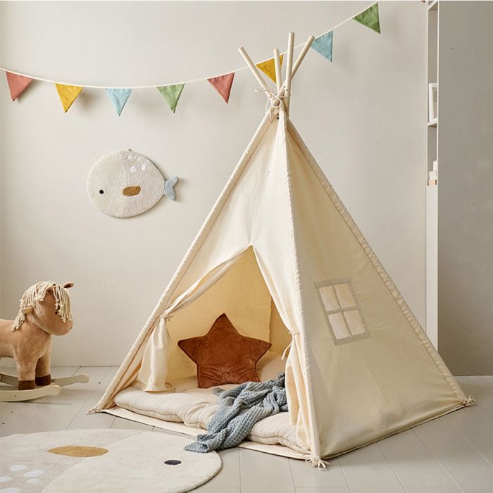 Tipi Zelt beige aus 100% Baumwolle  Petite Amlie