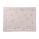 KRABBELDECKE 75 X 95 CM | BEIGE MIT REGENBOGENMUSTER