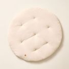SPIELMATTE RUND Ø100 CM| MUSSELIN BAUMWOLLE | BEIGE