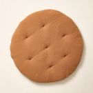 SPIELMATTE RUND Ø100 CM| MUSSELIN BAUMWOLLE | KAMEL