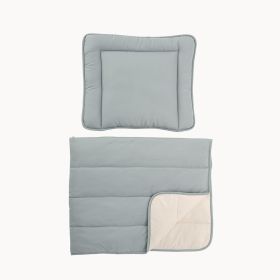 Bettdecke ohne Bezug 120 x 150 cm inkl. Kissen 50 x 60 cm | Grün