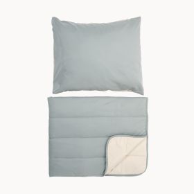 Bettdecke ohne Bezug 140 x 200 cm inkl. Kissenbezug 60 x 70 cm | Grün