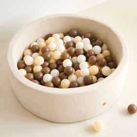 Bällebad rund 90x30 inkl. 200 Bälle | Beige Cord