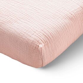 SPANNBETTLAKEN 40/45 x 90 CM MUSLIN | 100% BIO-BAUMWOLLE | ROSA