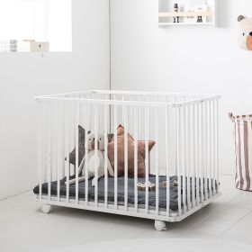 Laufstall «zèbre» | zusammenklappbar | 75X100 cm | Weiss