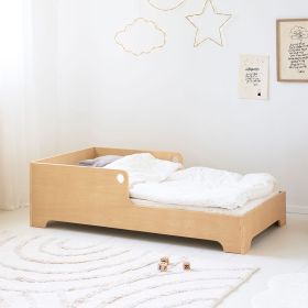 MONTESSORI BODENBETT «ELLIPSE» | 70 x 140 CM | NATUR