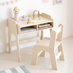 Kindertisch mit Stuhl «Lune» | Beige