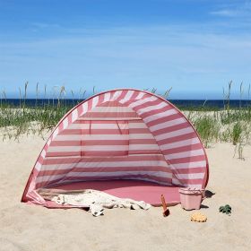 Pop-up Strandmuschel «Cannes» | Rosa & Weiß