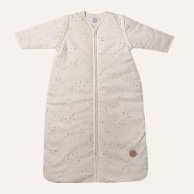 SCHLAFSACK MIT ABNEHMBAREN ÄRMELN FÜR KLEINKINDER «STARS» | OFF-WHITE | 110 CM | 18-36 MONATE