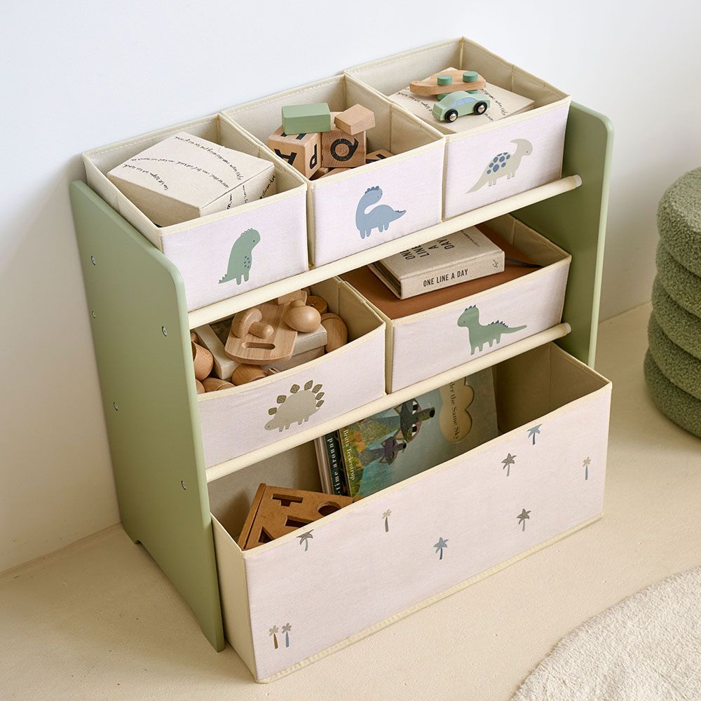 Kinderregal mit Boxen «Forêt» in Beige ✔️ Petite Amélie