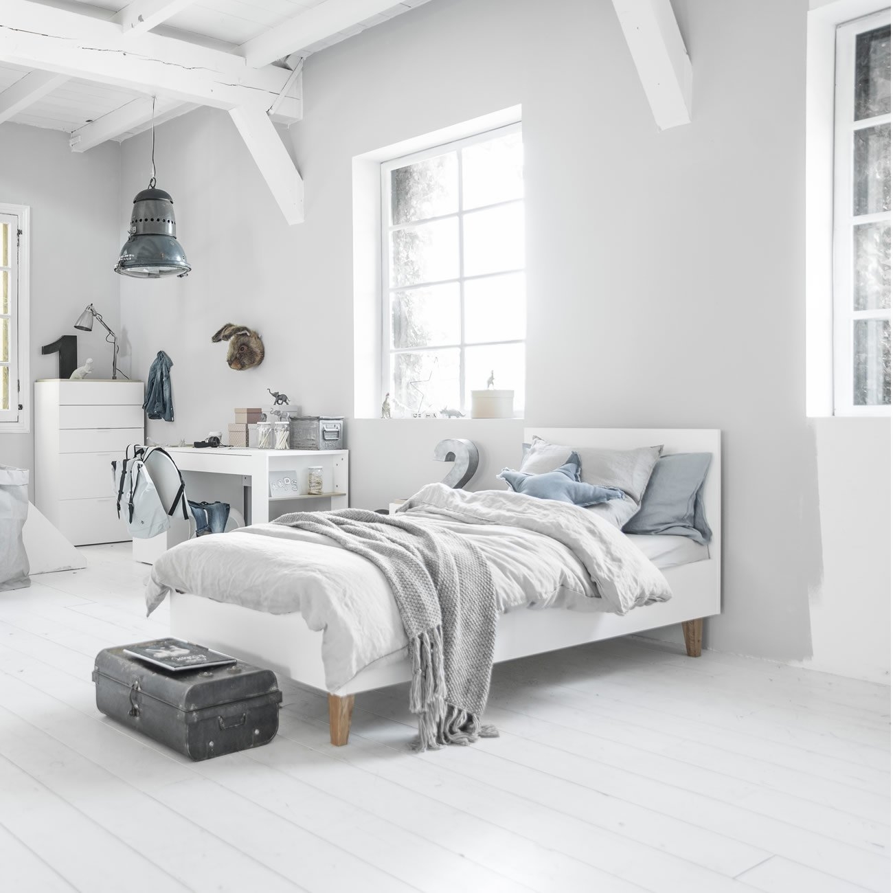 Einzelbett weiß 90 x 200 cm «Junior»