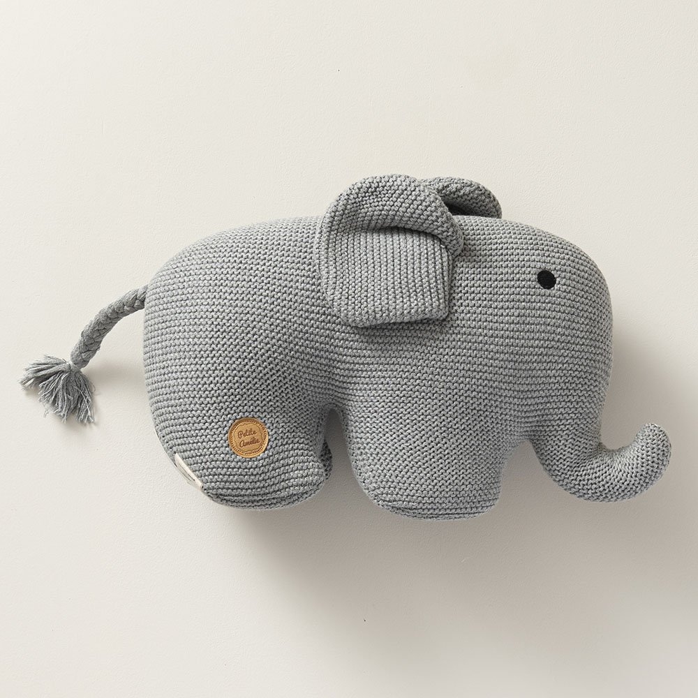Kuscheltier aus Bio Baumwolle | Elefant Grau