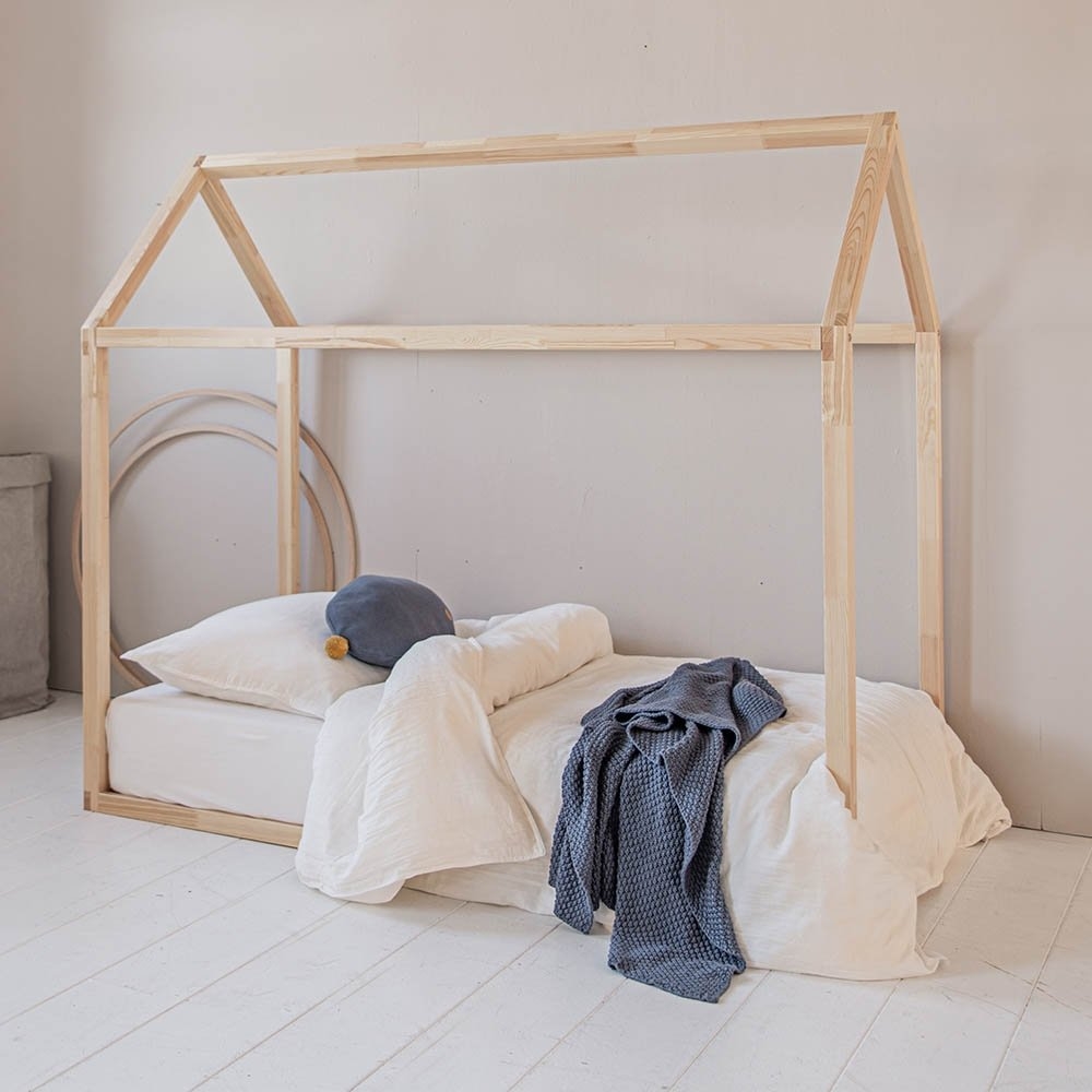 Hausbett «Maison» | Natur 160x80