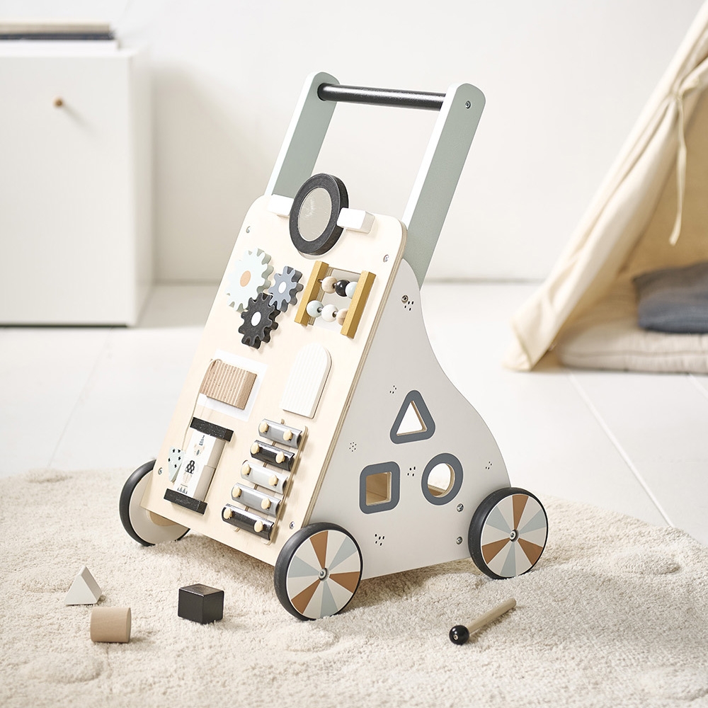Laufwagen mit Activity-Board | Koala «BAO» | weiss & mint