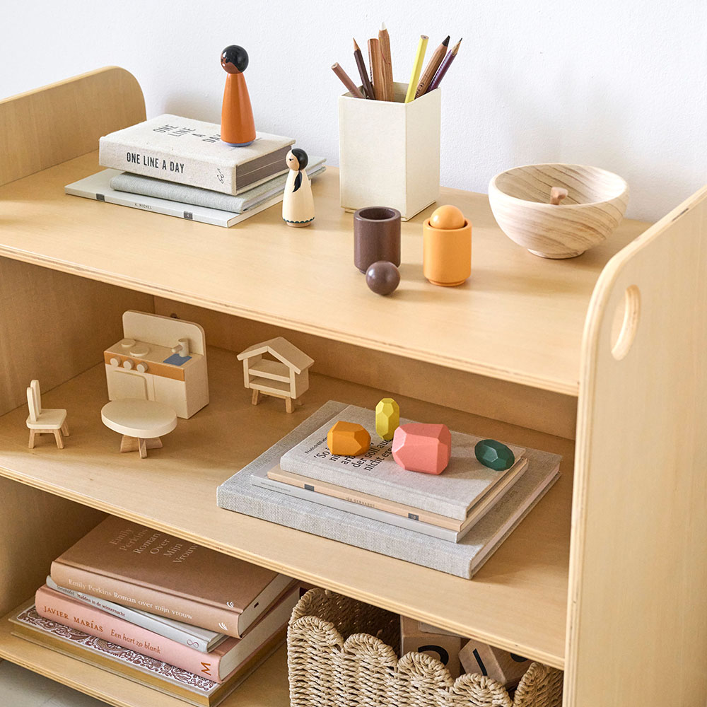 Montessori Kinderschrank «Ellipse» in Natur ✔️ Petite Amélie