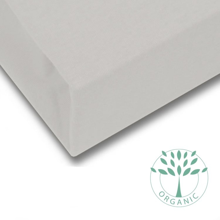ORGANIC COTTON Fitted Bed Sheet | 200 x 90 | Light Taupe