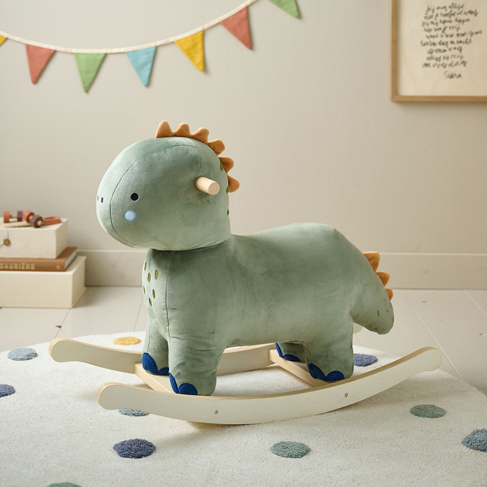 GRÜNES SCHAUKELTIER «DINO»
