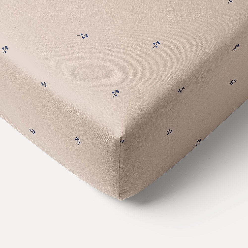 Spannbettlaken Bio-Baumwolle «Sureau» 70x140cm | Altrosa
