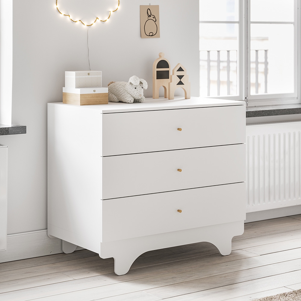 Kommode für Babyzimmer «Playwood» | Weiß	