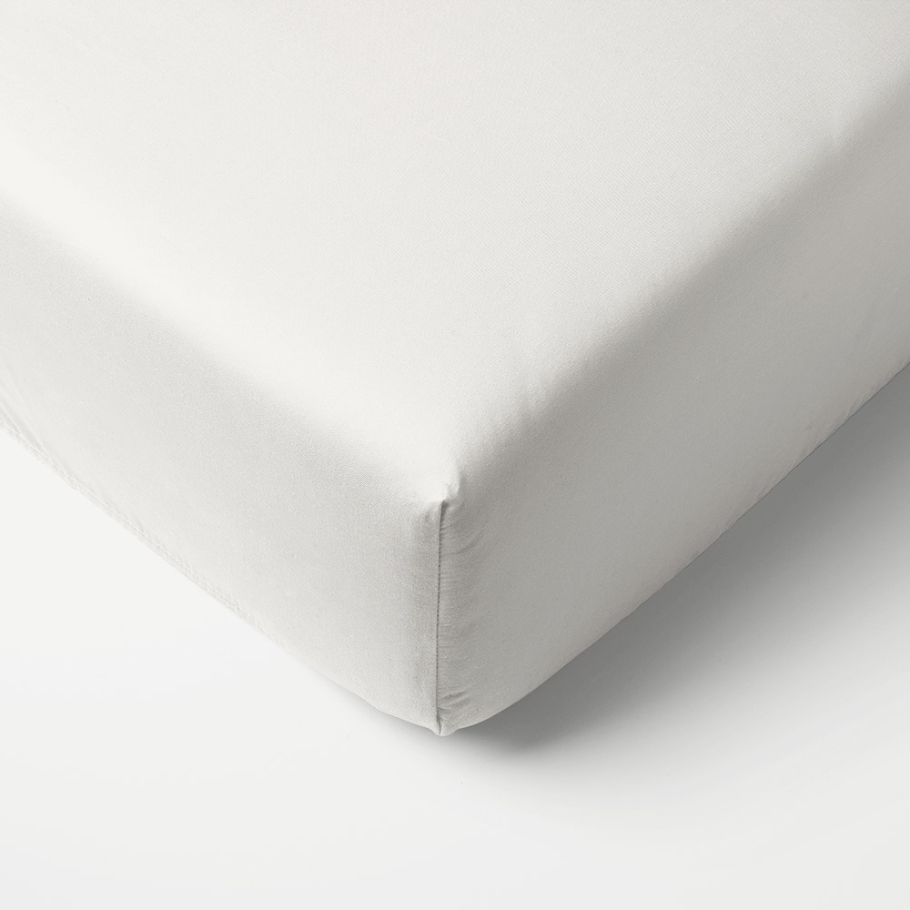 Organic Cotton Fitted Bed Sheet | 200 x 90 | Off-White